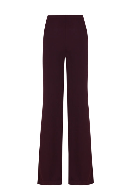 PANTALÓN CAMPANA BERENJENA