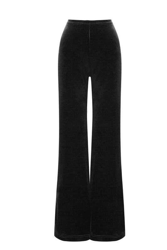 PANTALÓN TERCIOPELO CAMPANA NEGRO