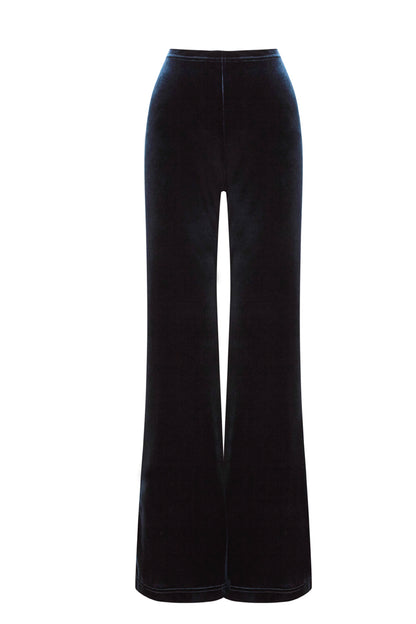 PANTALÓN TERCIOPELO CAMPANA VERDE OSCURO