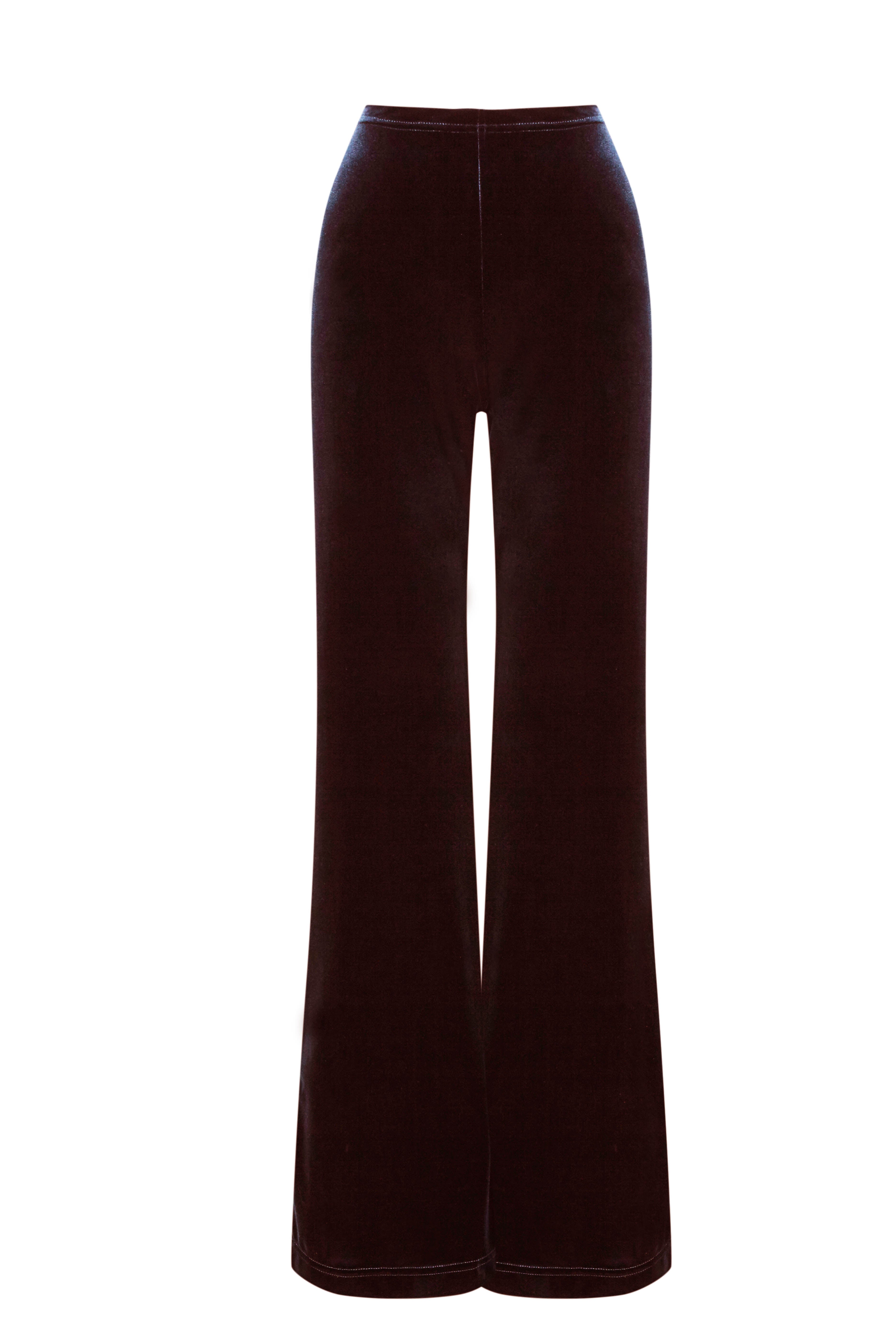 PANTALÓN TERCIOPELO CAMPANA MARRÓN