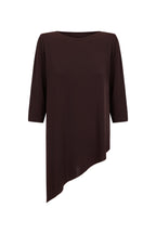 TOP ASIMÉTRICO MARRÓN