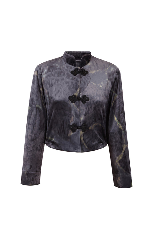 CHAQUETA CORTA CAMELIA GRIS