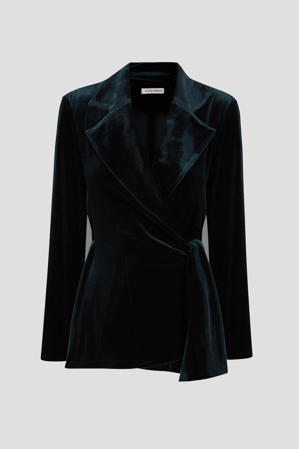 CHAQUETA WINDSOR TERCIOPELO VERDE OSCURO