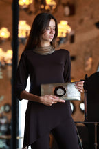 TOP ASIMÉTRICO MARRÓN