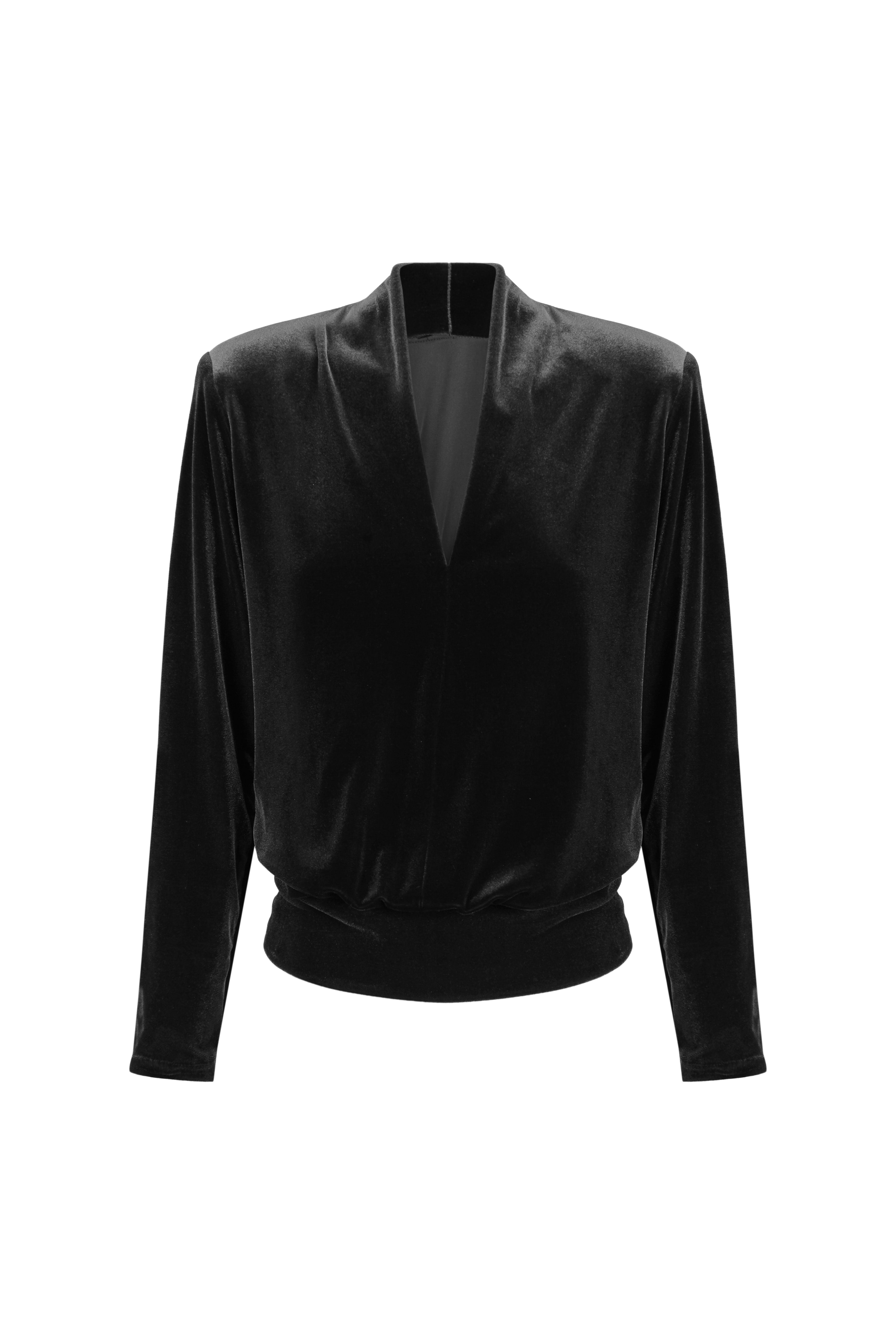 TOP CAMILA TERCIOPELO NEGRO