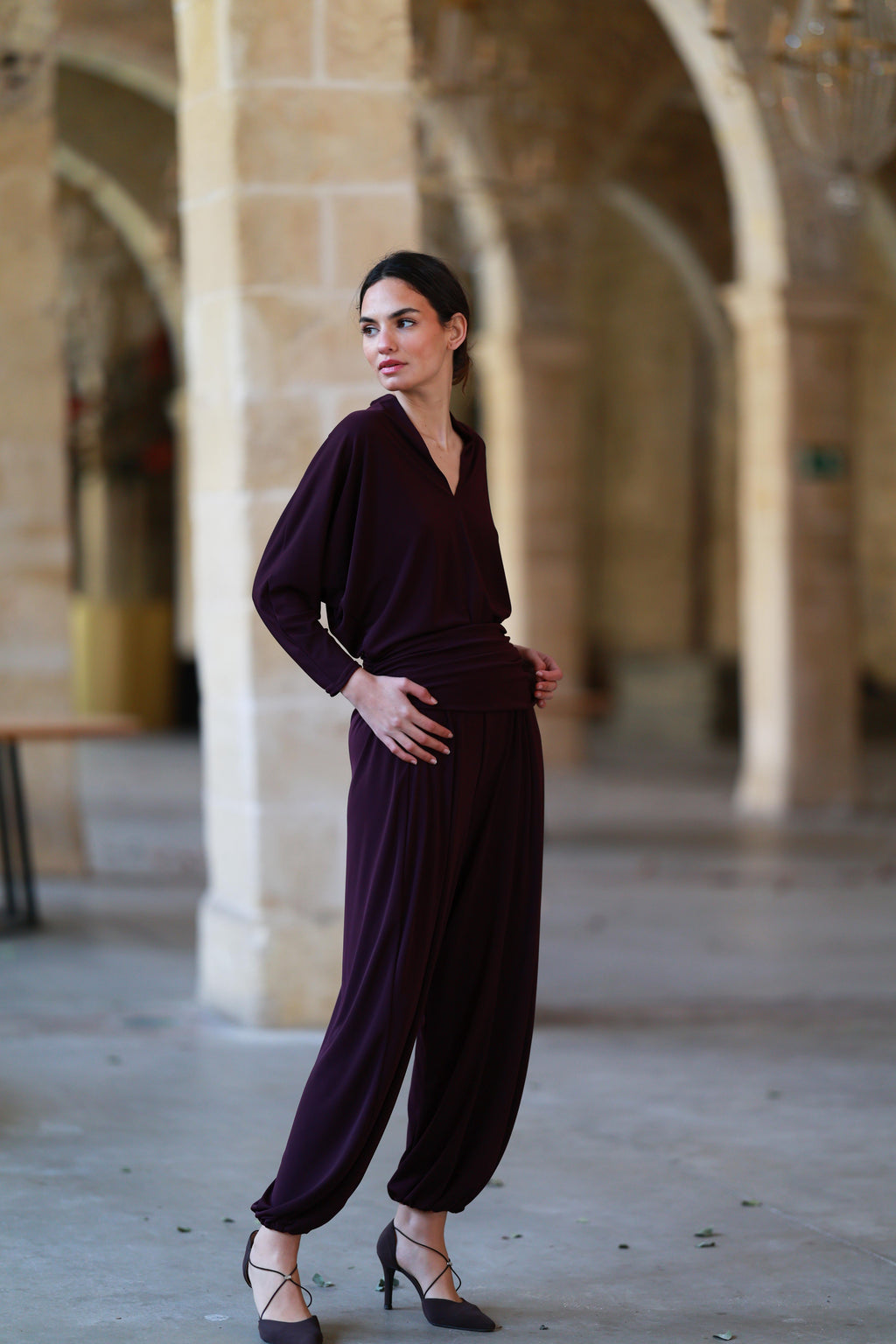 TOP VALENTINA BERENJENA