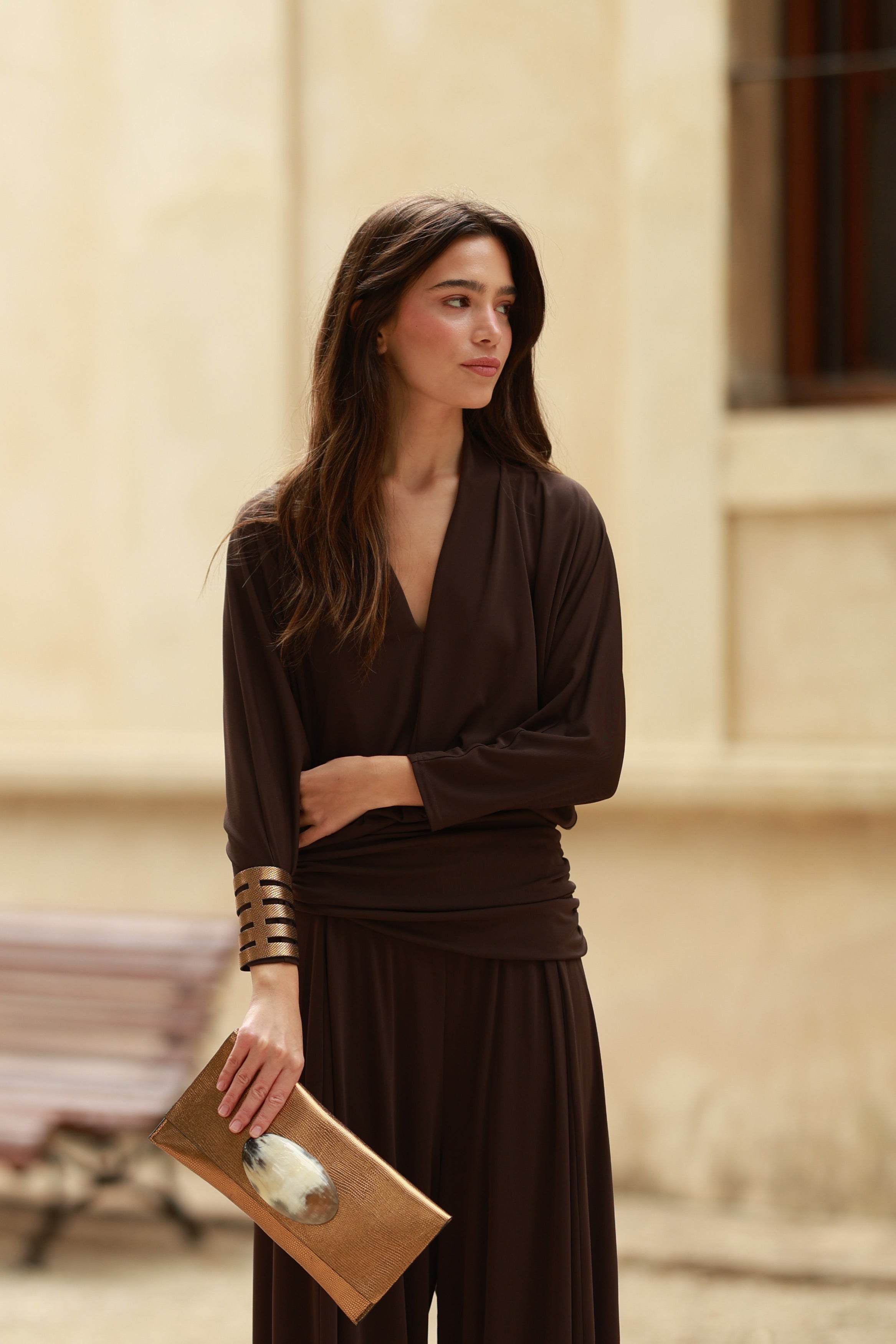 TOP VALENTINA MARRÓN