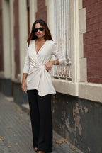 TOP CRUZADO BEIGE