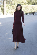 VESTIDO NORA BURDEOS