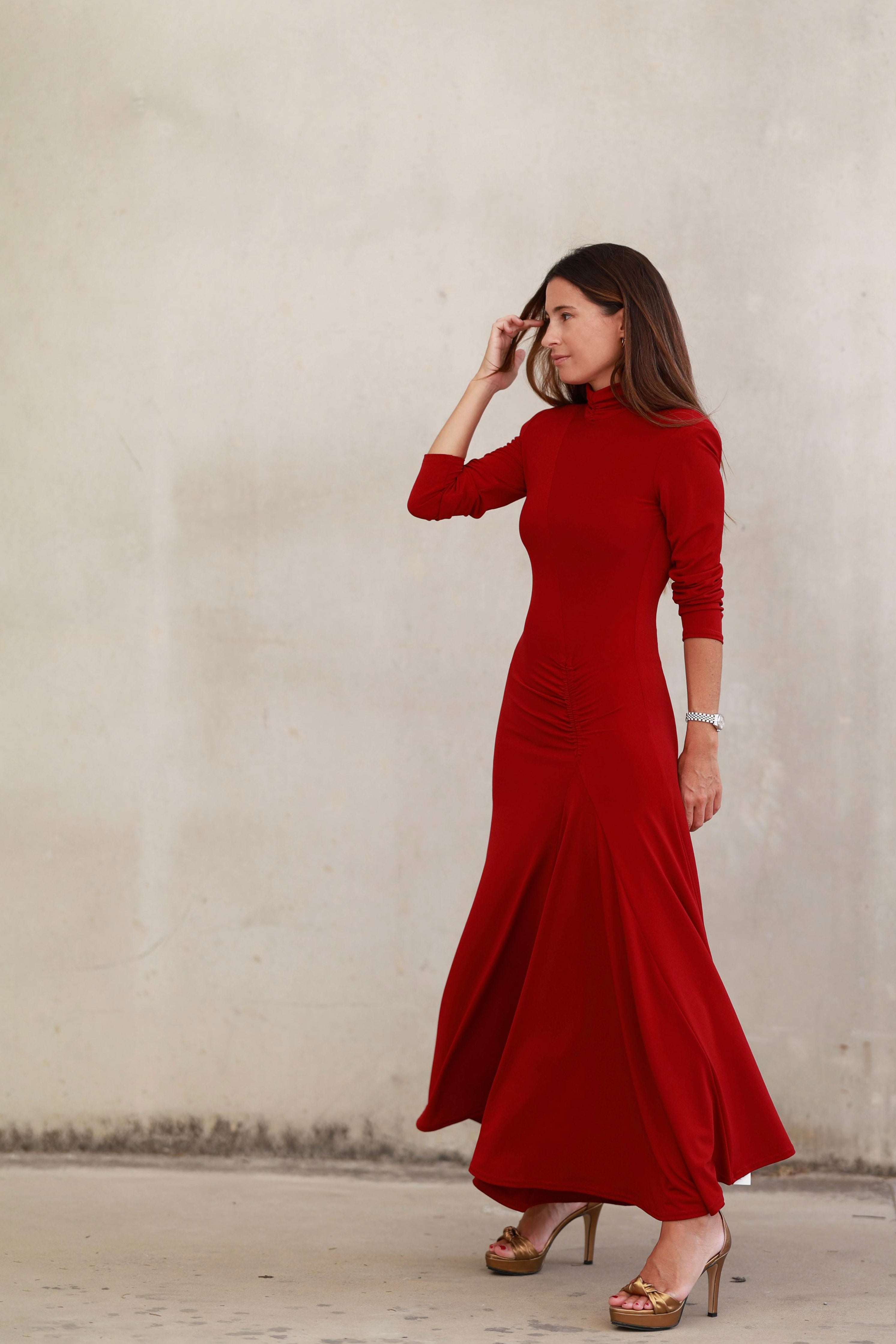 VESTIDO NORA ROJO
