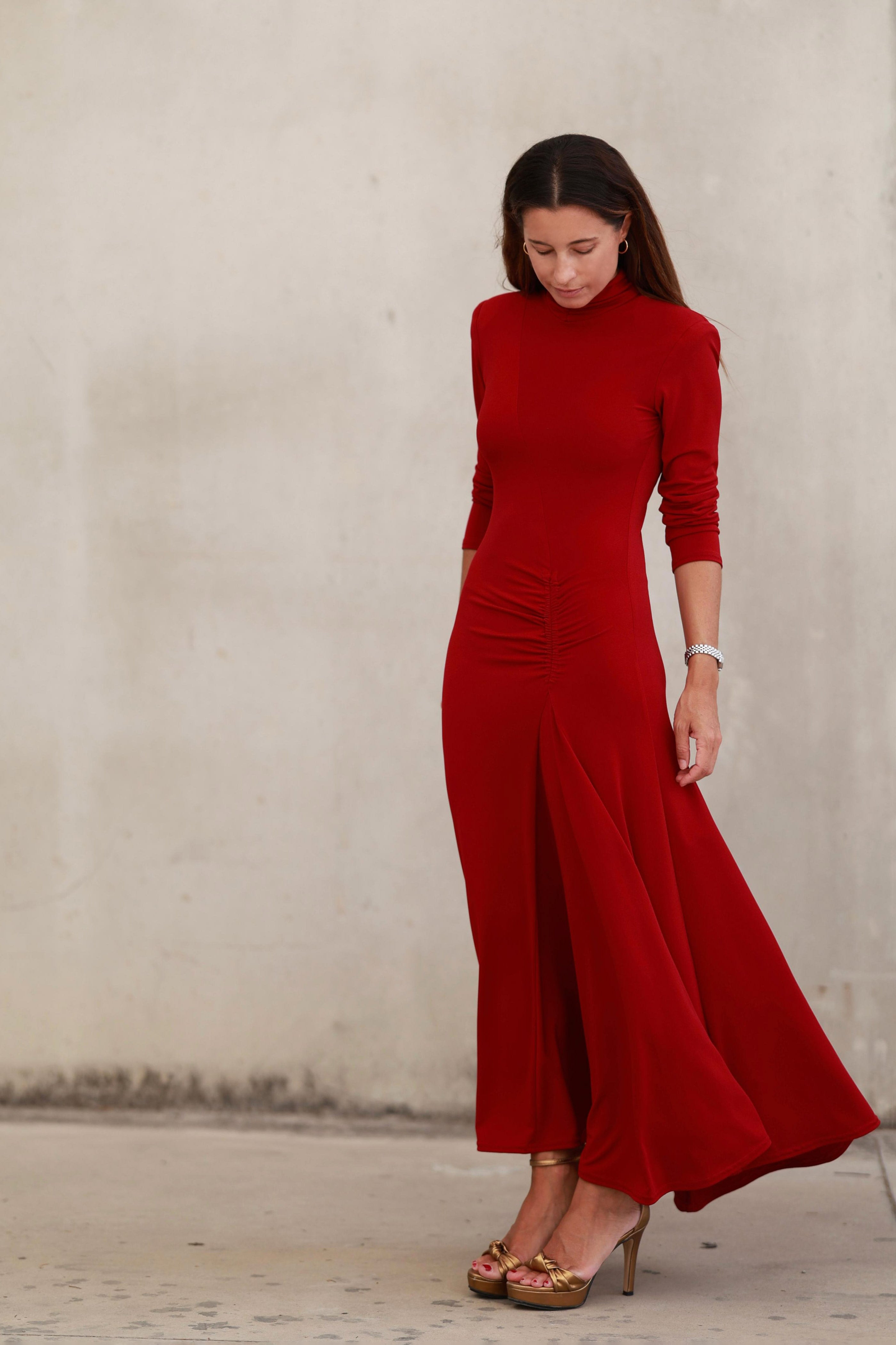 VESTIDO NORA ROJO