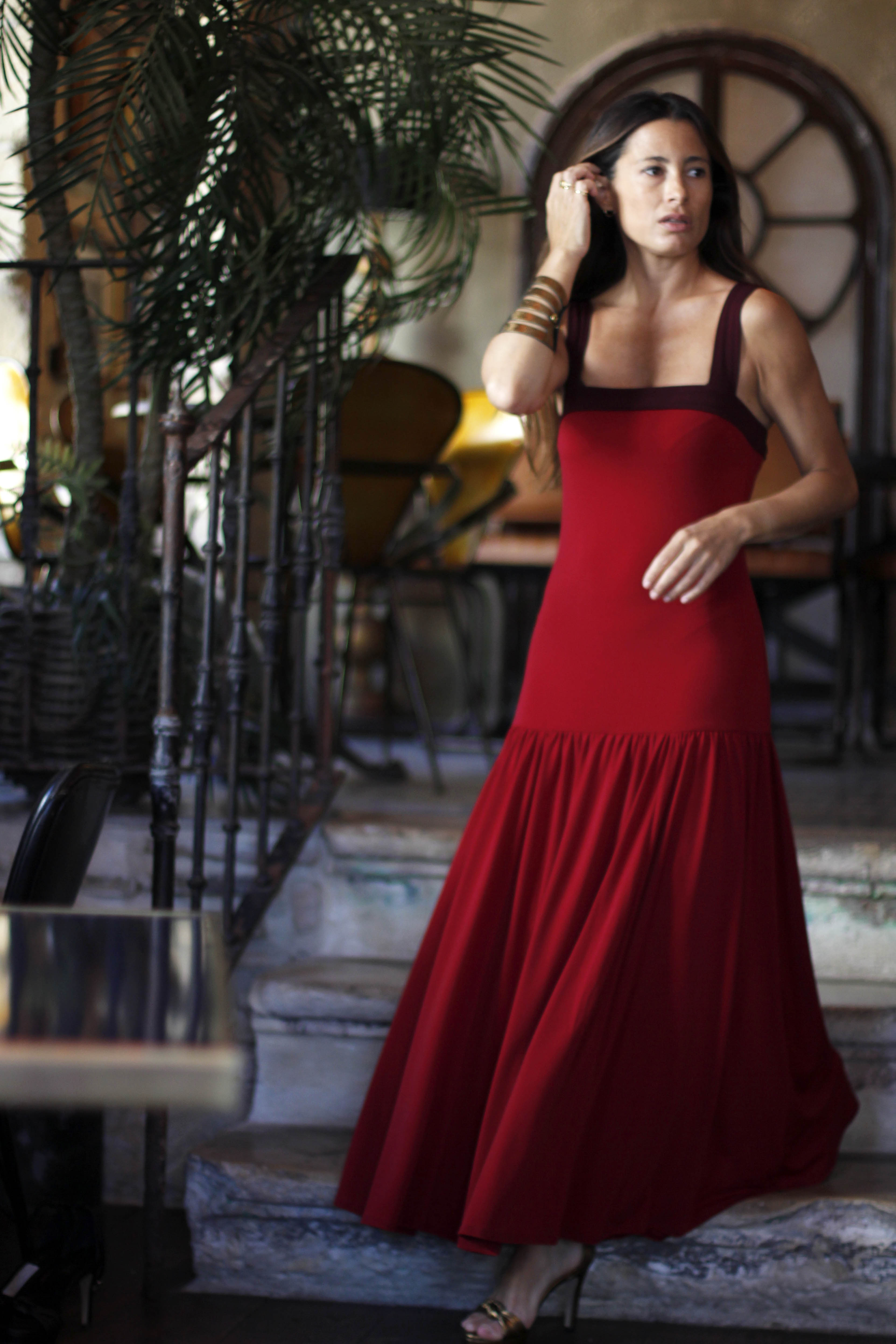 VESTIDO VERA ROJO