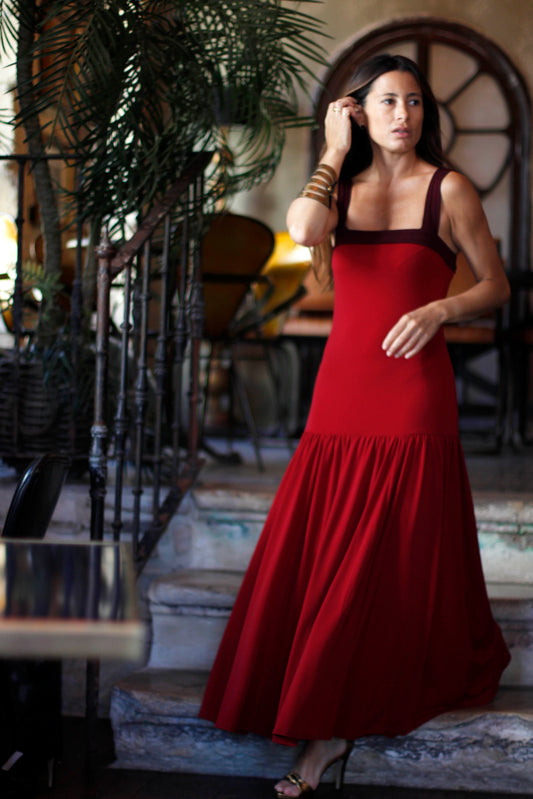 VESTIDO VERA ROJO